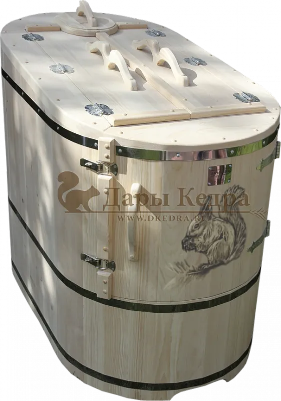 Кедровая бочка (фитобочка) «Бурый медведь»